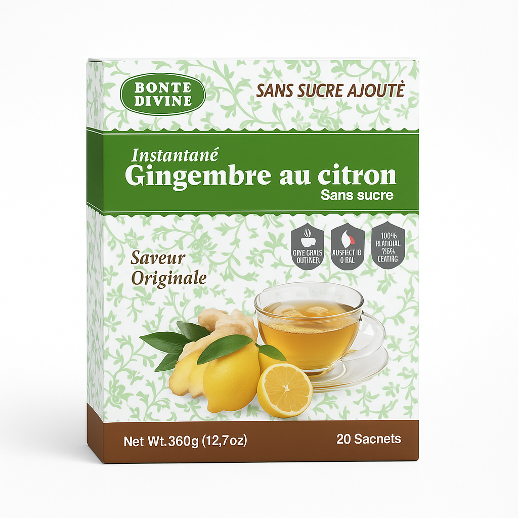 Gingembre au citron sans sucre